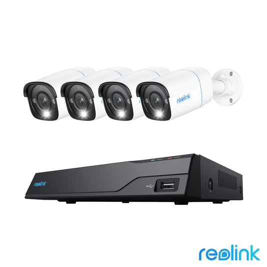 8MP (4K) UHD NVR Poe AI 8 X Channel / 4 X Bullet Camera Kit with 2TB HDD