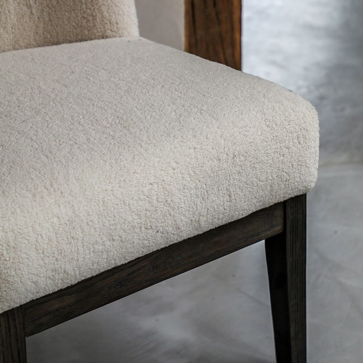 Bardfield Cream Teddy Fabric Chair