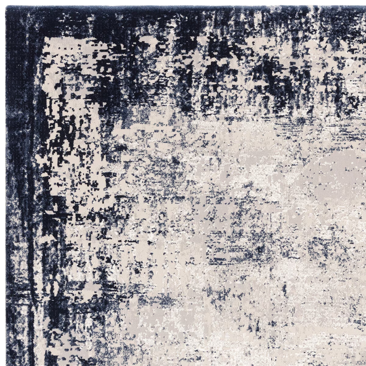 Kuza Border Navy Rug, 160 X 230 Cm