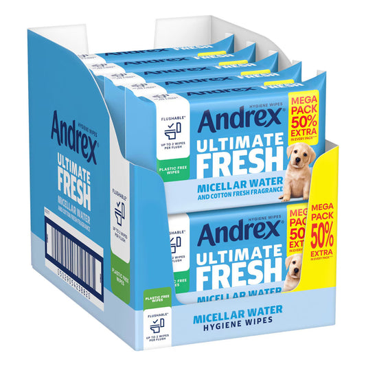 Andrex Ultimate Fresh Washlets, 10 X 56 Wipes
