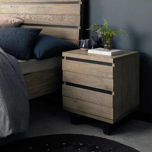 Tivoli Weathered Oak Nightstand, 2 Pack