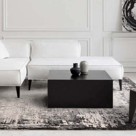 Kuza Border Grey Rug, 160 X 230 Cm