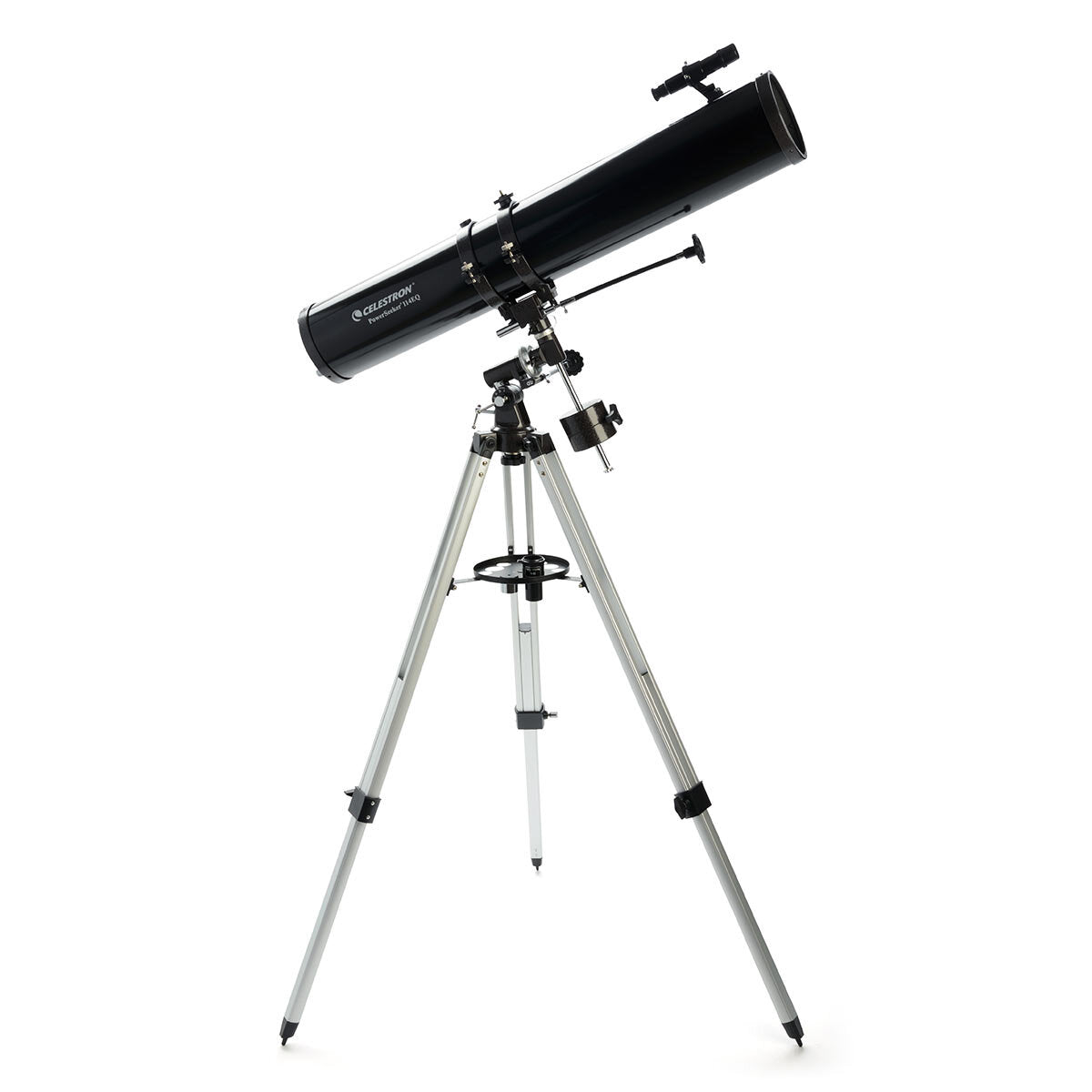 Powerseeker 114EQ Telescope with Motor Drive, Phone Adapter and Moon Filter
