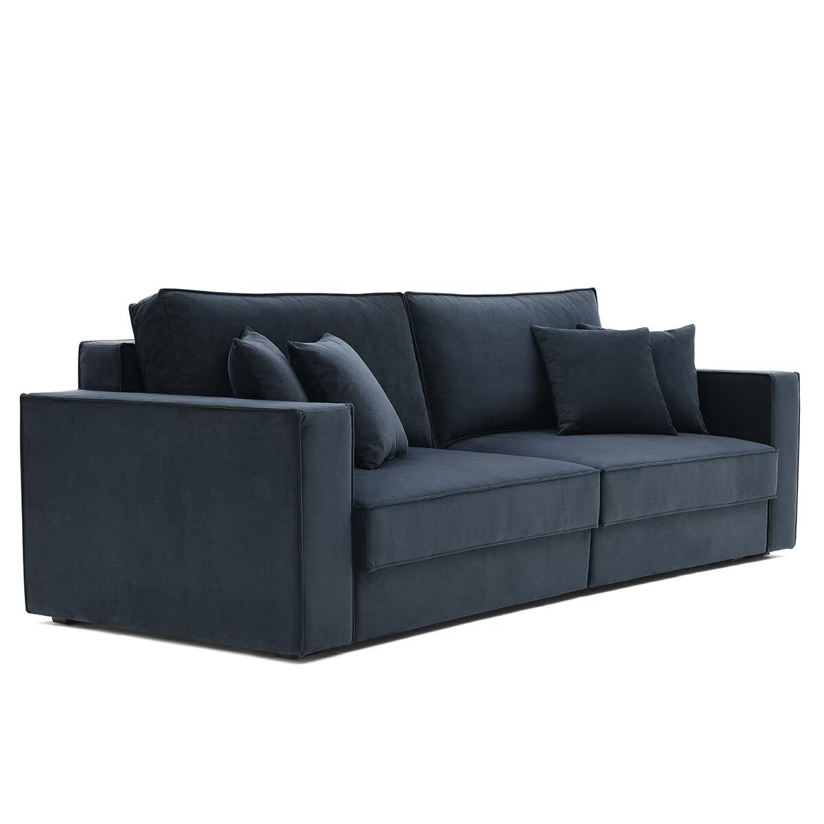 Infinity Navy Velvet Convertible Sofa Bed