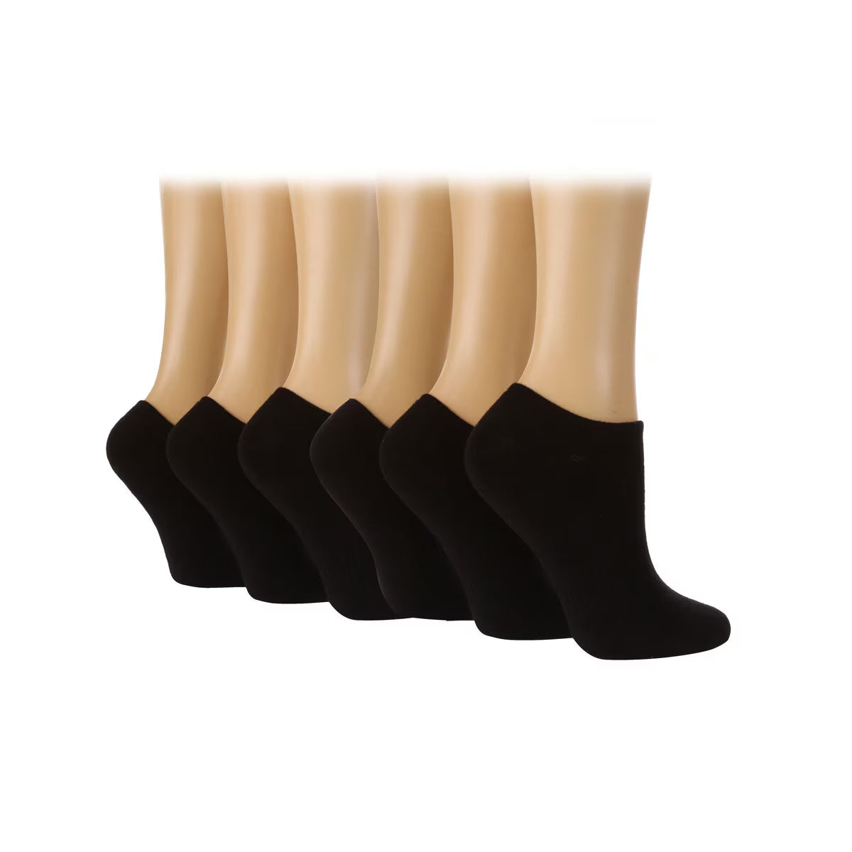 Women'S 2 X 3 Pack Bamboo Cushioned Trainer Socks in Assorted Colours, Size 4-8