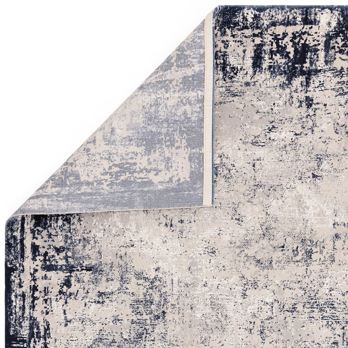 Kuza Border Navy Rug, 160 X 230 Cm