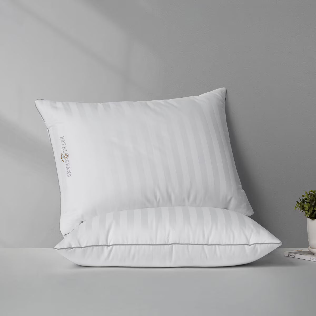 Feather & down Rolled Pillow, 2 Pack