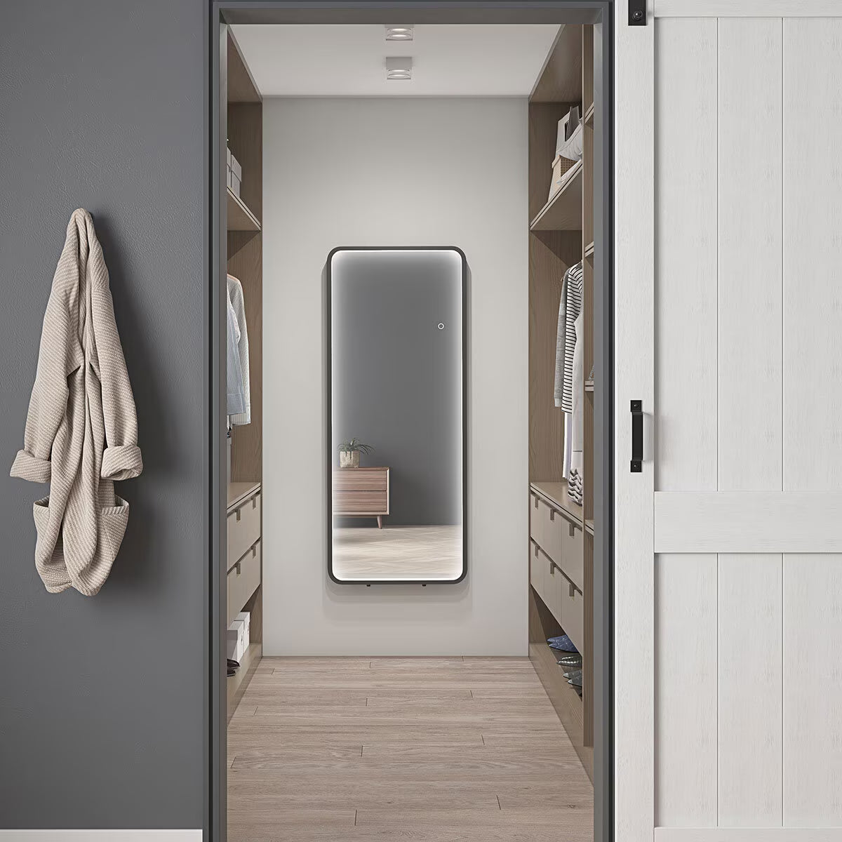 OVE Lyon LED Leaner Mirror, 51 X 152 Cm