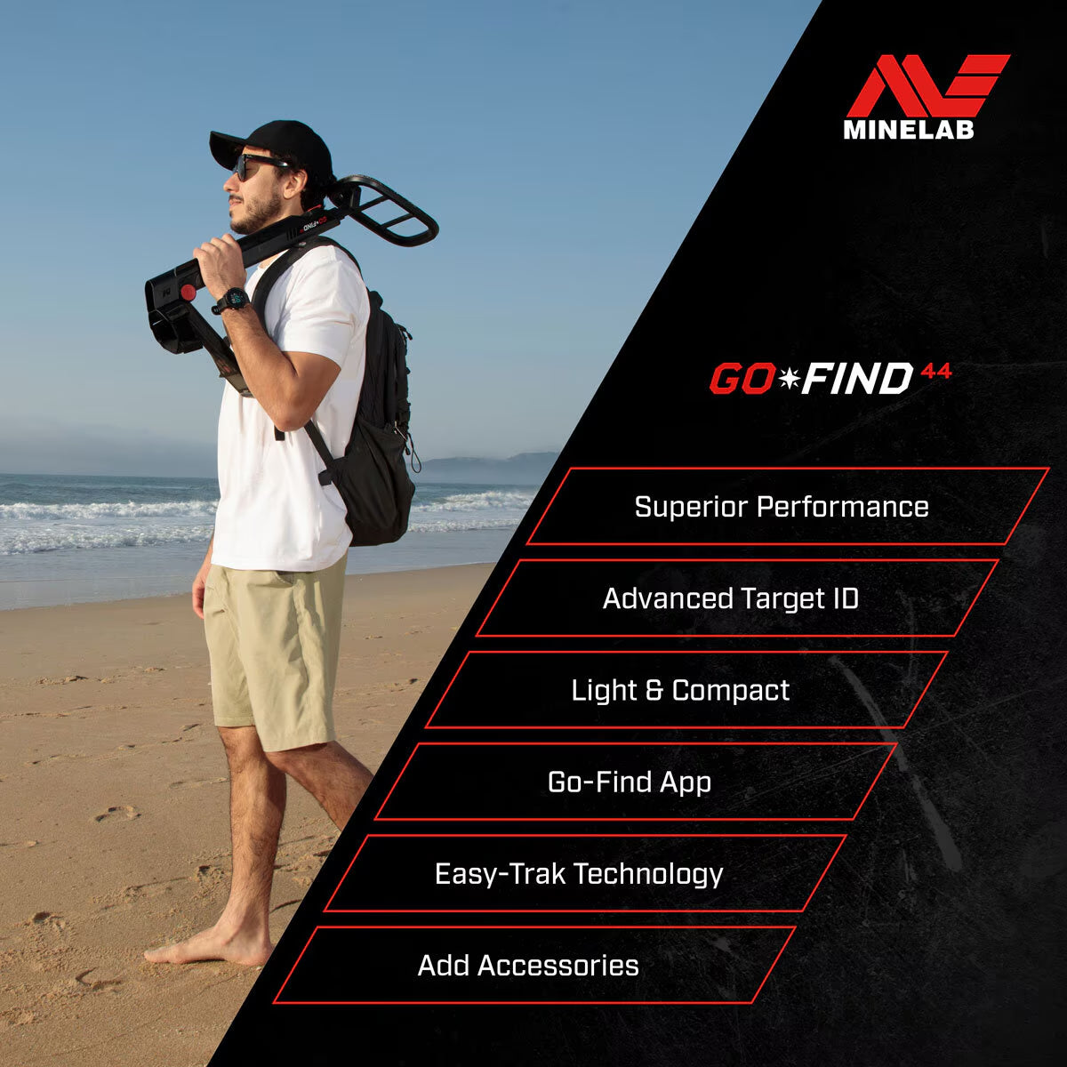 Go Find 44 Metal Detector Bundle - Includes Pro-Find 15 Pinpointer