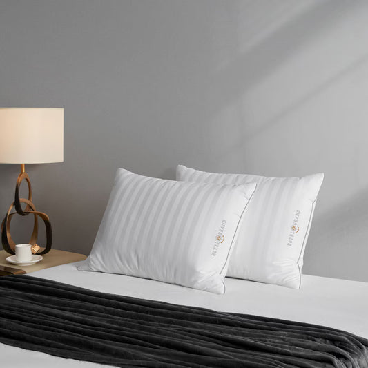 Feather & down Rolled Pillow, 2 Pack
