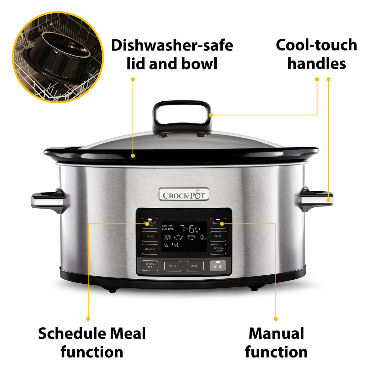 Timeselect 5.6L Digital Slow Cooker CSC066