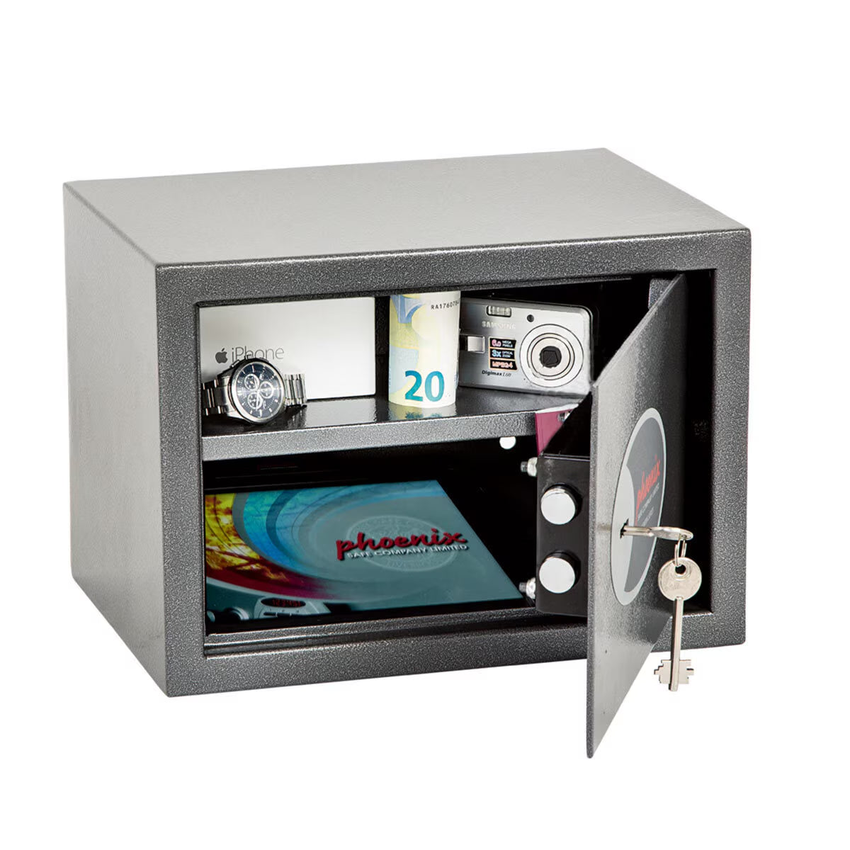 17 Litre Vela Home and Office SS0802K Security Safe with Key Lock