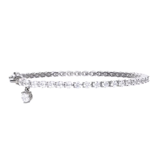 Sterling Silver Cubic Zirconia Tennis Bracelet