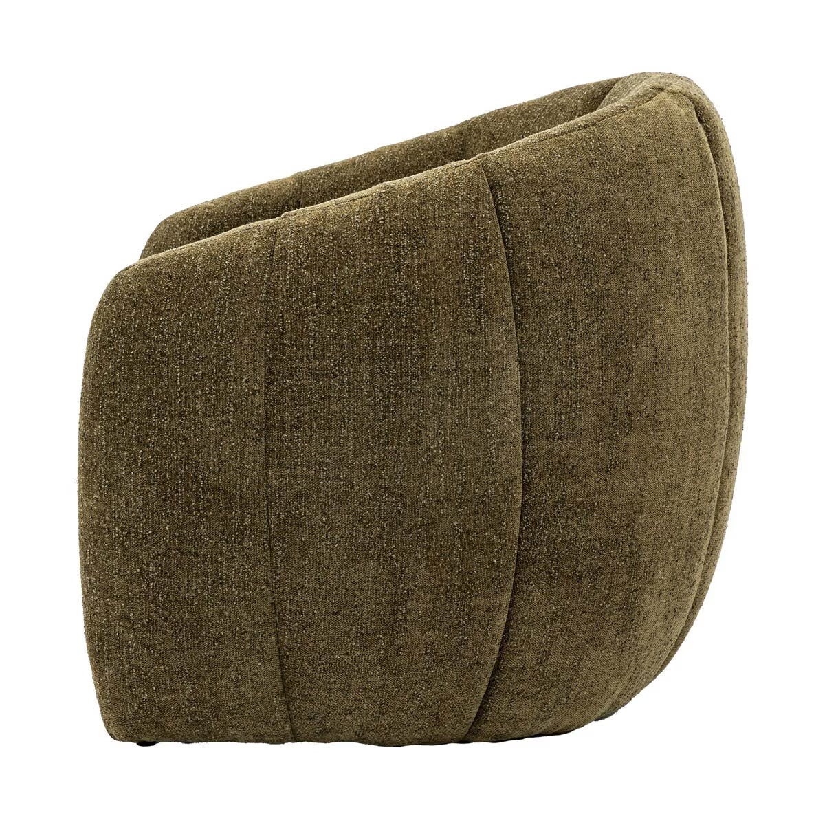 Atella Moss Green Bouclé Tub Chair