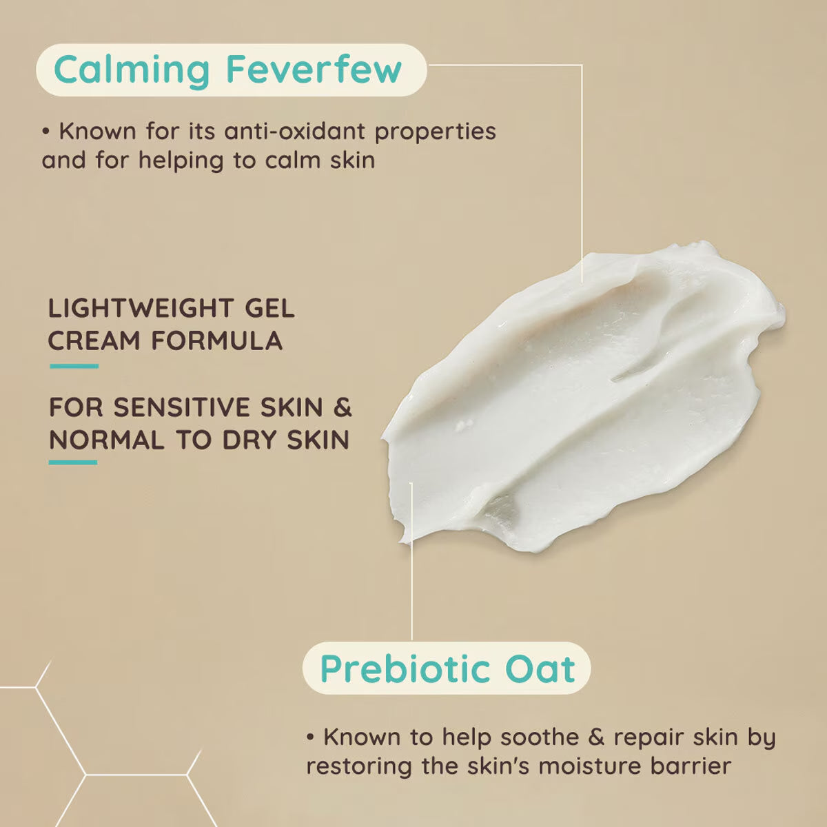 Calm & Restore Oat Gel Moisturiser, 2 X 50Ml