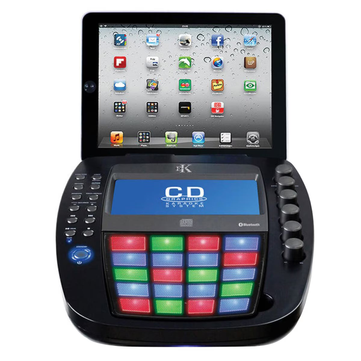 Bluetooth Pedestal Karaoke System with Light Effects, EKS878BT