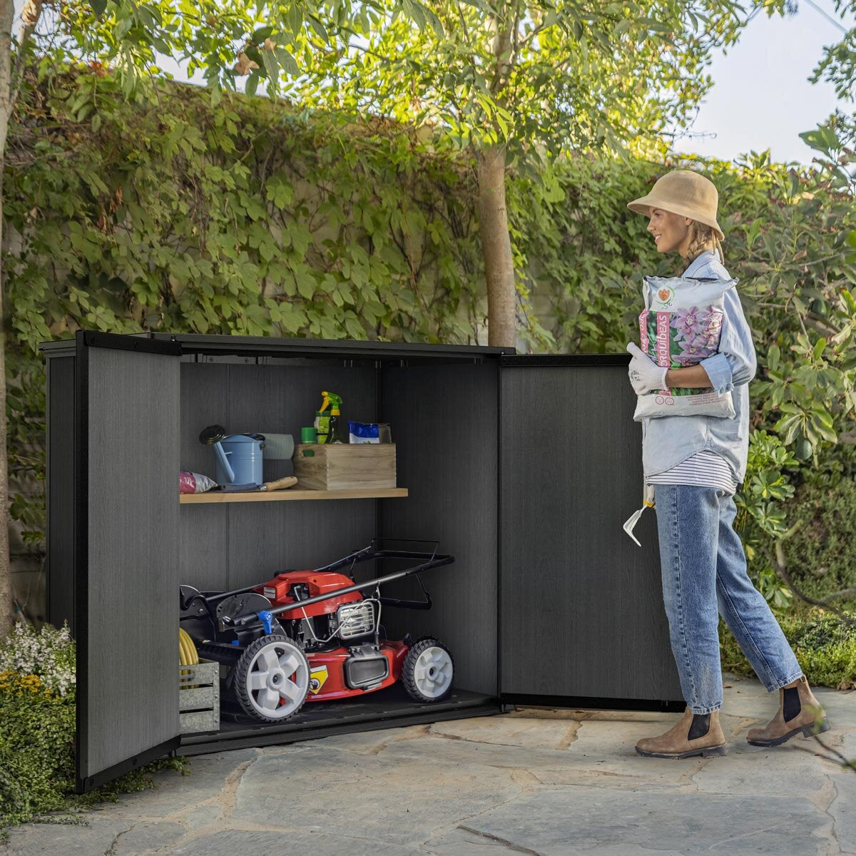 Cortina Bella 4Ft 6" X 2Ft 4" (1.4 X 0.7M) 1,000 Litre Vertical Storage Shed