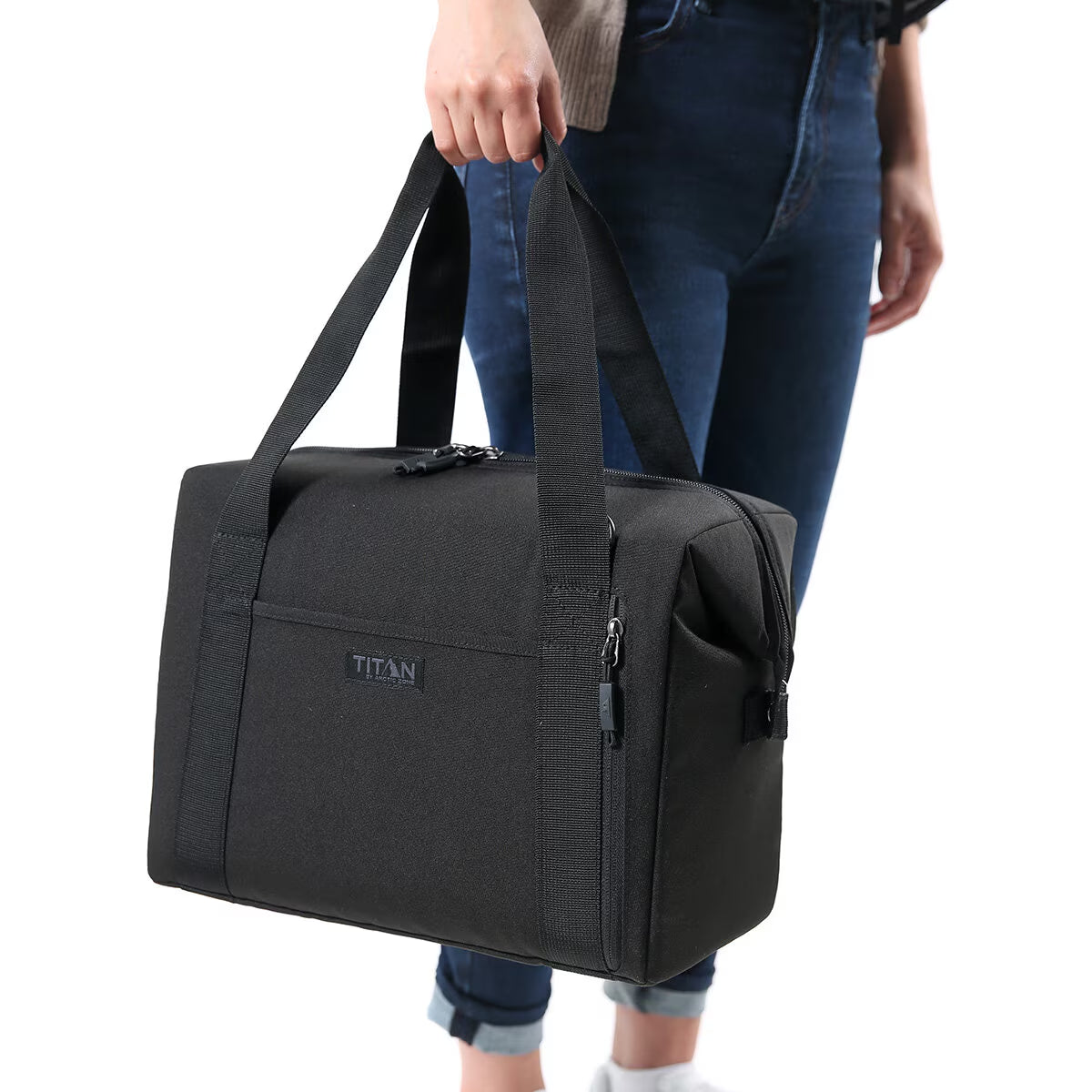 25 Can Insulated Carry-All with 2 High Performance Ice Walls in Black
