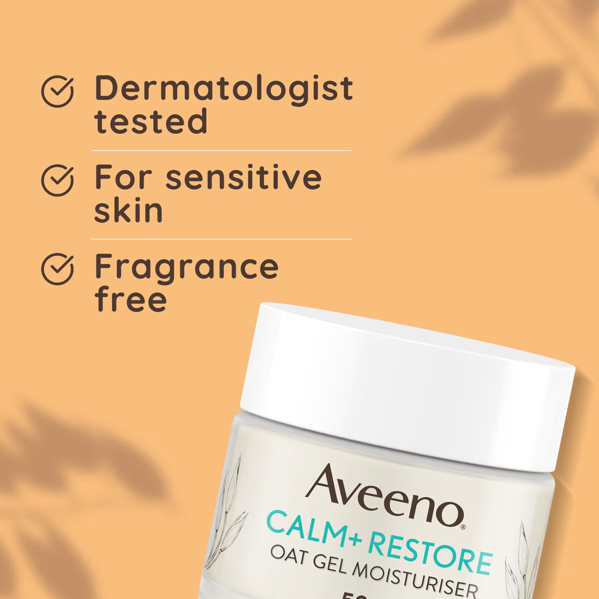 Calm & Restore Oat Gel Moisturiser, 2 X 50Ml