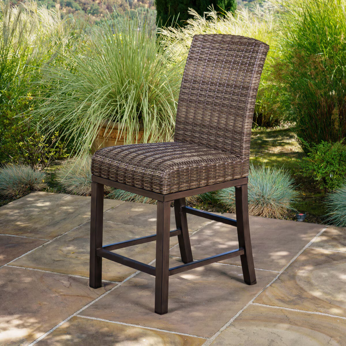 Orvell 9 Piece Wicker High Dining Fire Set