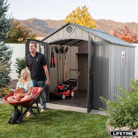 8Ft X 10Ft (2.4 X 3M) Wood Look Storage Shed - Model 60295U