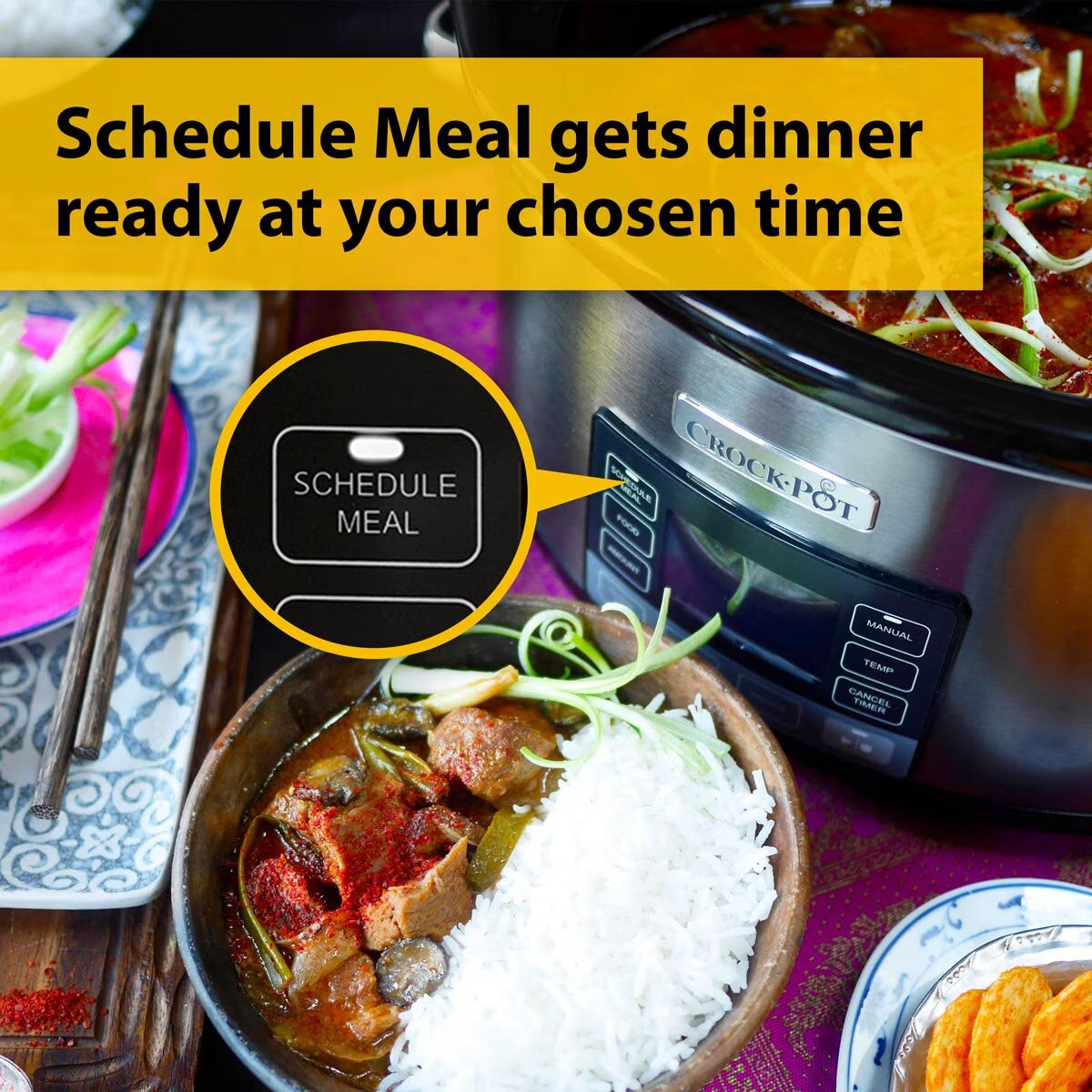 Timeselect 5.6L Digital Slow Cooker CSC066