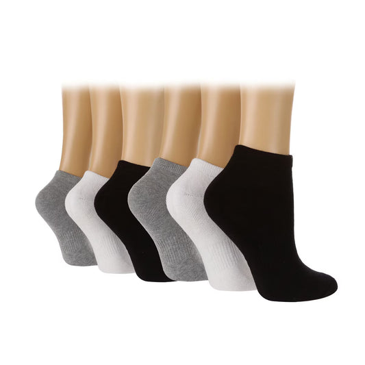 Women'S 2 X 3 Pack Bamboo Cushioned Trainer Socks in Assorted Colours, Size 4-8