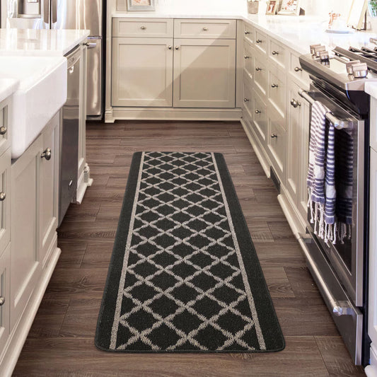 Black Fog Accent Floor Runner, 60 X 183 Cm