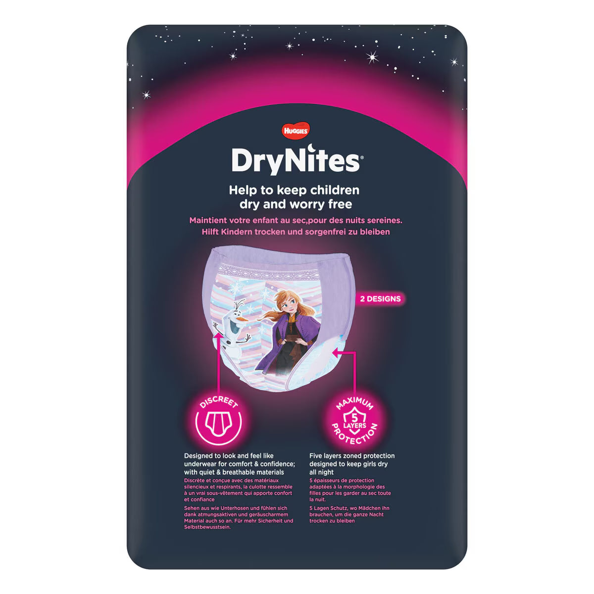 Drynites Pyjama Pants for Girls Years 4-7, 30 Pack