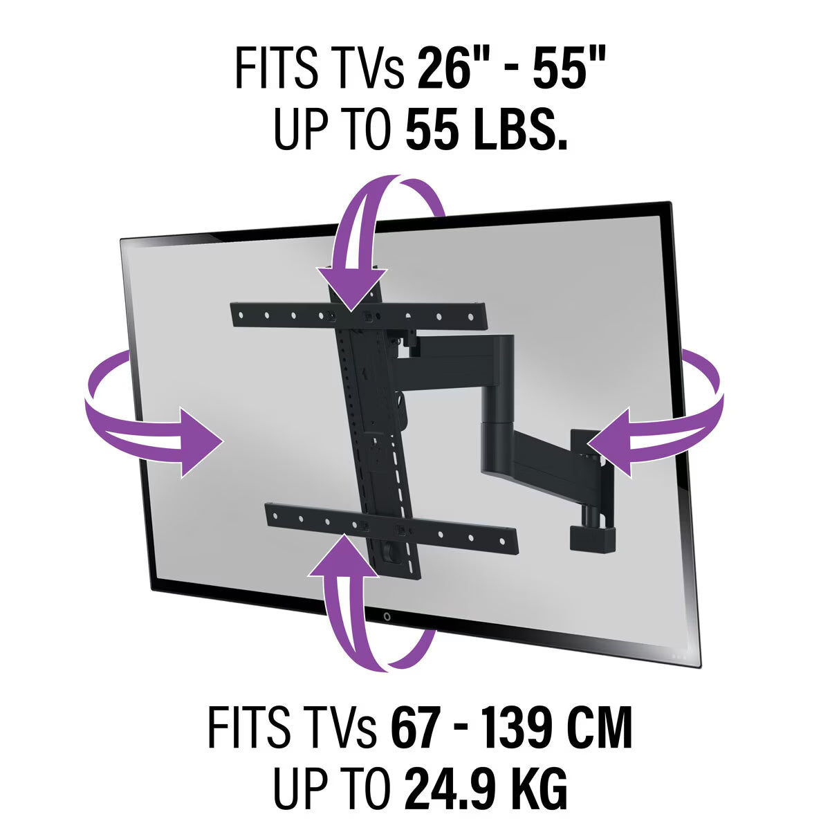 Preferred 26-55" Full Motion TV Wall Mount, SMF421-B2