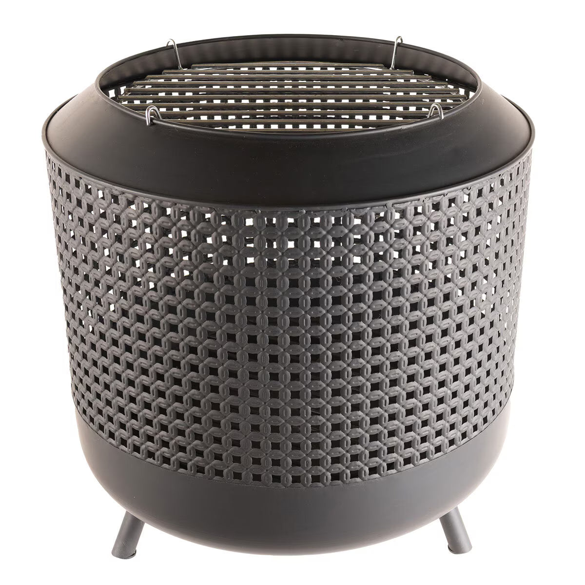 Midland Wood Burning Fire Basket + BBQ Grill