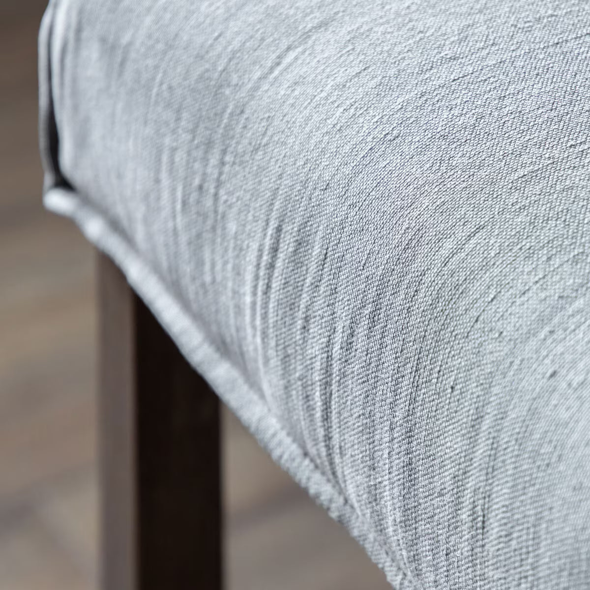 Tarnby Grey Linen Bar Stool, 2 Pack
