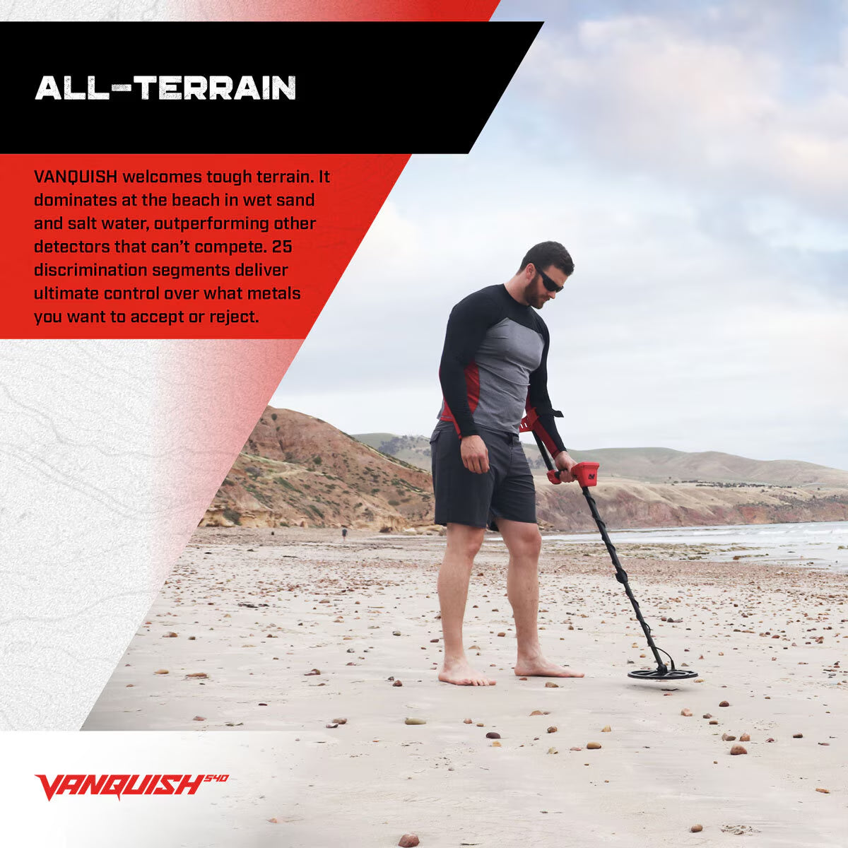 Vanquish 540 Metal Detector Bundle - Includes Pro-Find 40 Pinpointer