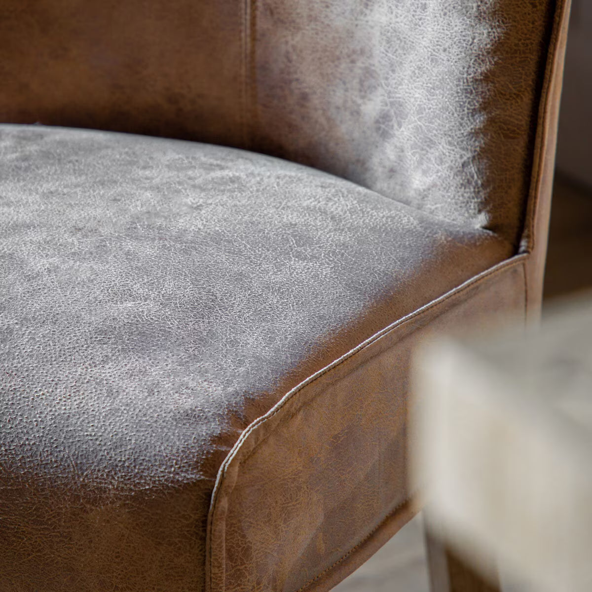 Tarnby Brown Leather Bar Stool, 2 Pack