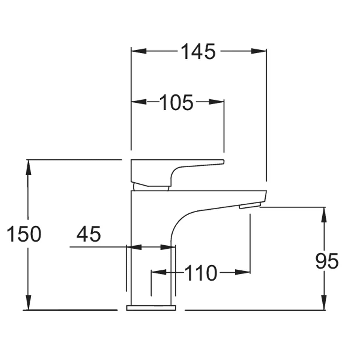 Mono Amio Basin Mixer Tap
