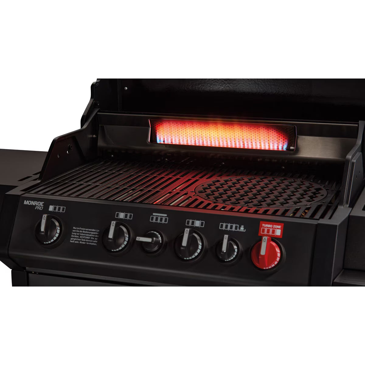 Monroe 4 Burner Stainless Steel Gas Barbecue + Pizza Stone + Cover