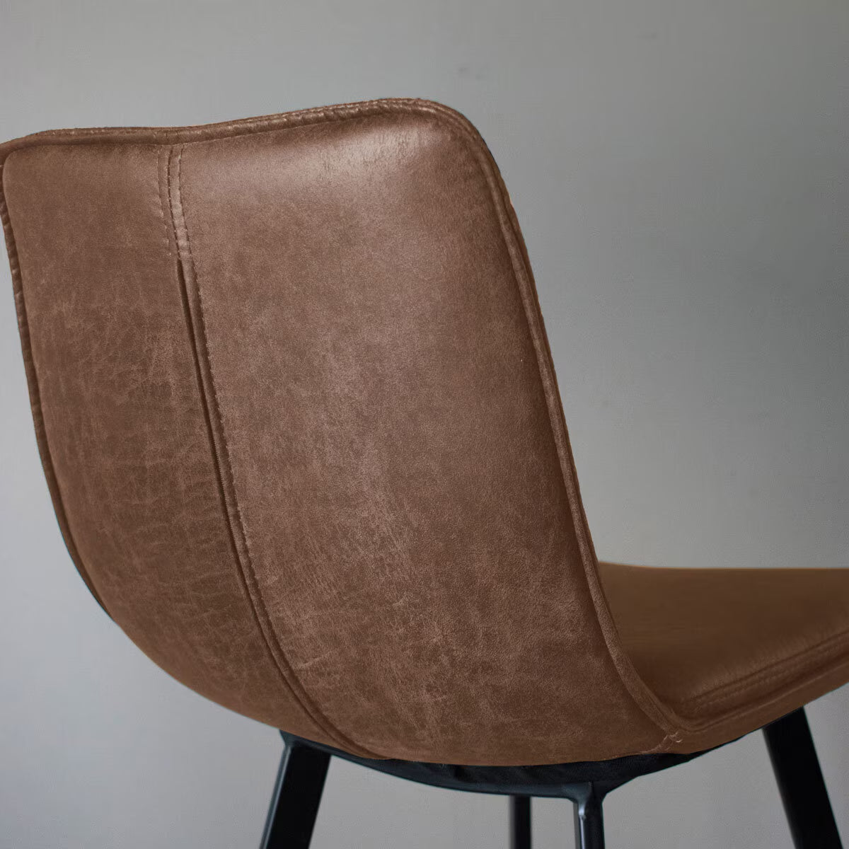 Henley Brown Faux Leather Bar Stool, 2 Pack
