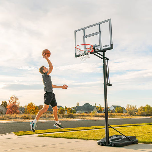 52 Inch (132Cm) Power Lift XI Portable Basketball Hoop System