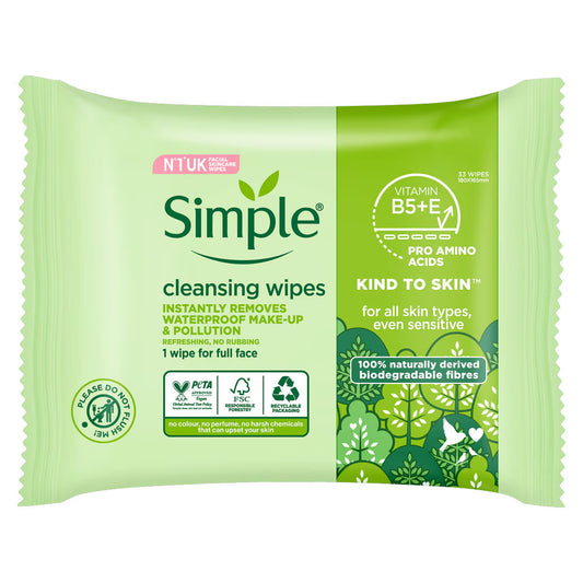 Cleansing Facial Wipes 5 X 33 Pack
