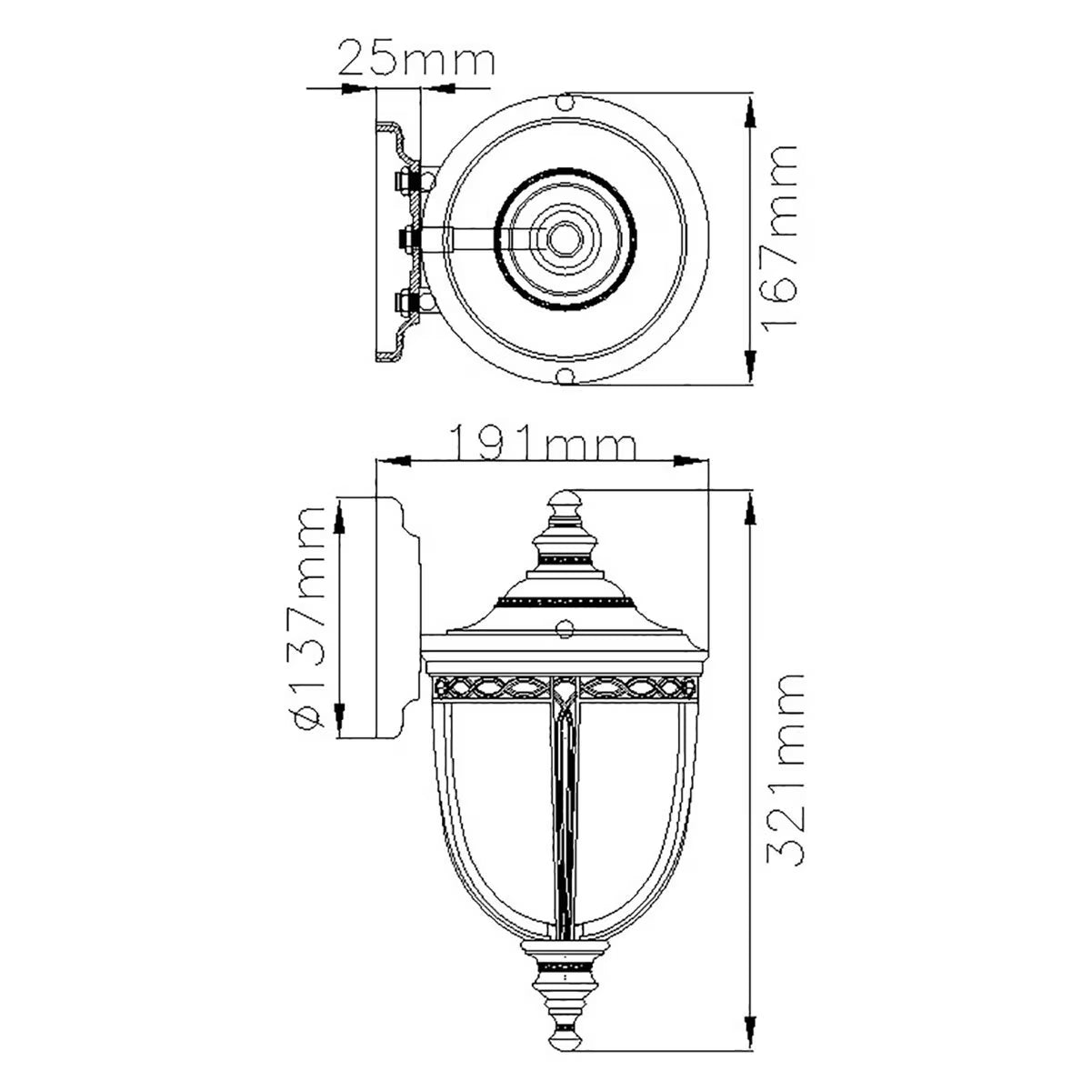 English Bridle 1 Light Exterior Wall Lantern