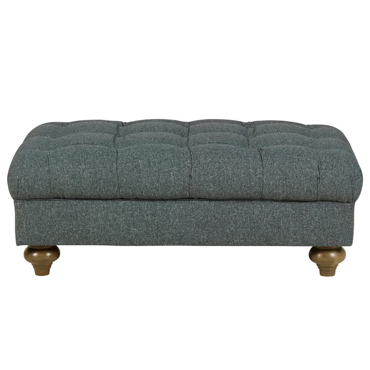 Bordeaux Fabric Footstool, Blue