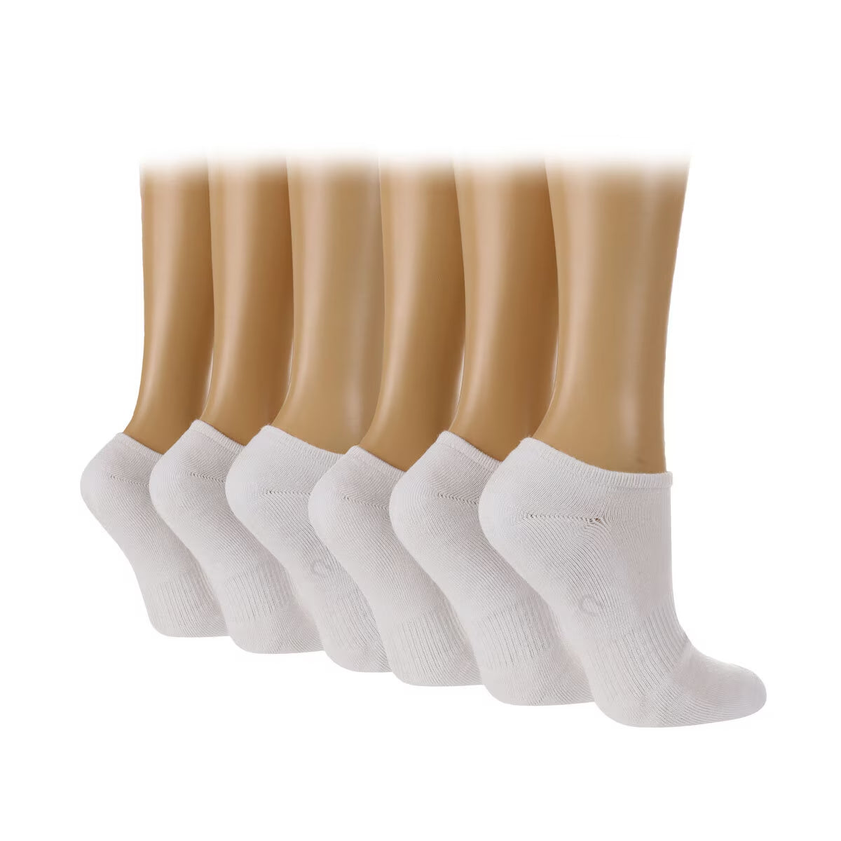 Women'S 2 X 3 Pack Bamboo Cushioned Trainer Socks in Assorted Colours, Size 4-8