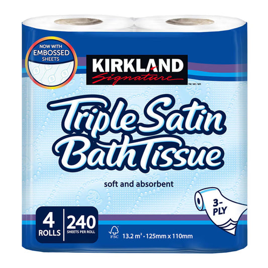 Triple Satin 3-Ply Toilet Tissue, 40 Rolls