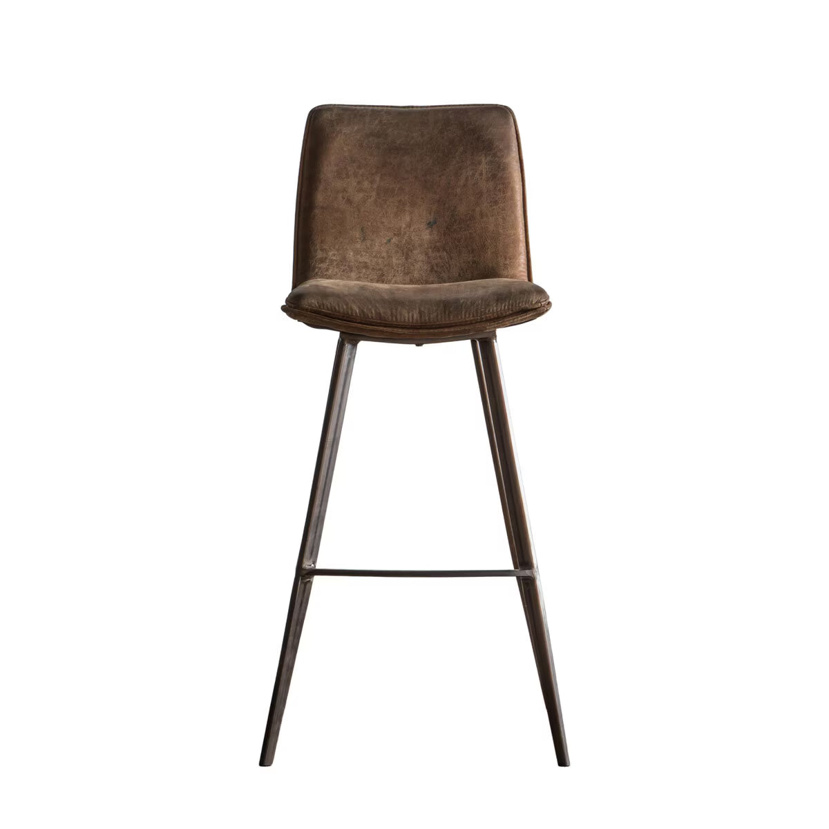 Henley Brown Faux Leather Bar Stool, 2 Pack