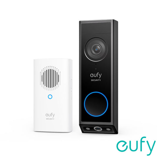 2K Video Doorbell E340 8GB Local Storage with Chime - No Monthly Fees