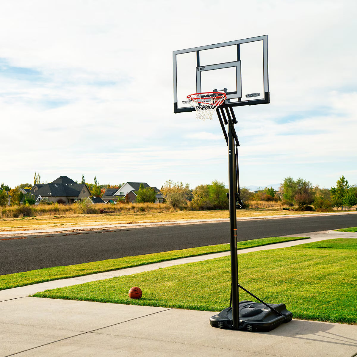 52 Inch (132Cm) Power Lift XI Portable Basketball Hoop System