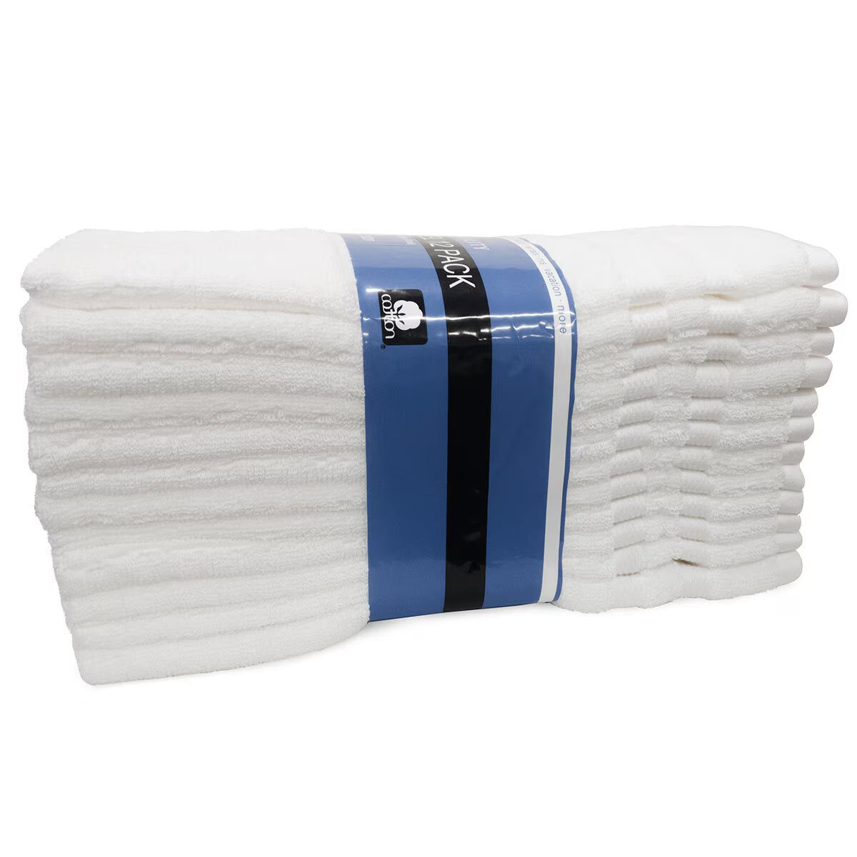 100% Cotton Hospitality Hand Towels, 12 Pack
