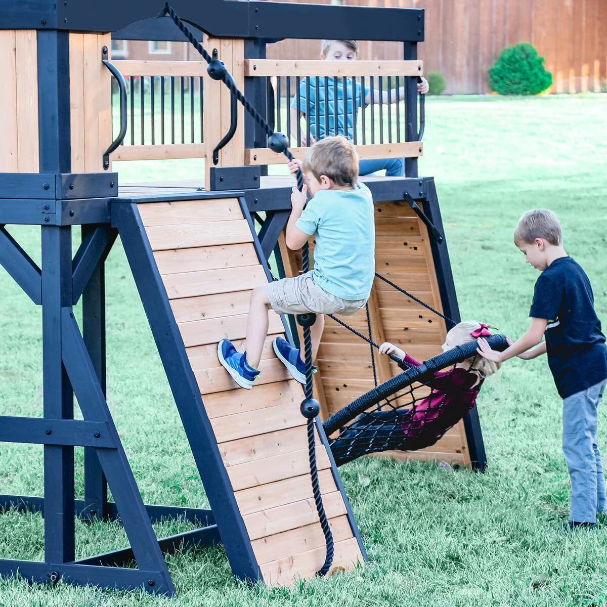 Timber Crossing Wooden Playcentre and Swing Set (3-10 Years)