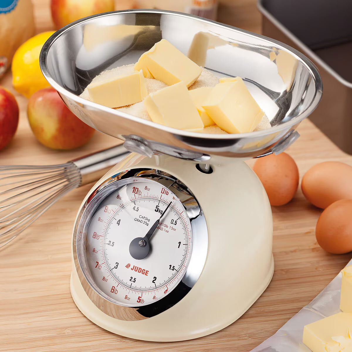 Traditional Kitchen Scale in Cream