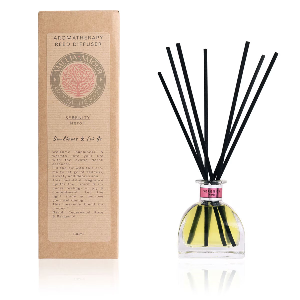 Aromatherapy 100Ml Reed Diffuser: Tree of Life - Oud & Cypress